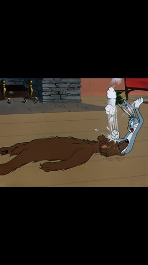 Looney Vault on Instagram: "🐻🧸 Bear attack/great horny toads - abridged. Title: The Fair-Haired Hare"