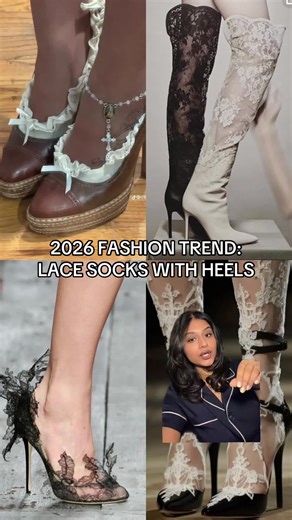 hot take but lack socks with heels are the move🖤🤍 #2026fashiontrends #lace #heels #coolgirlaesthetic #pinterest