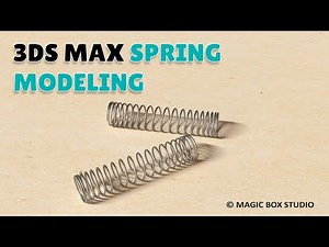 3DS MAX spring modeling