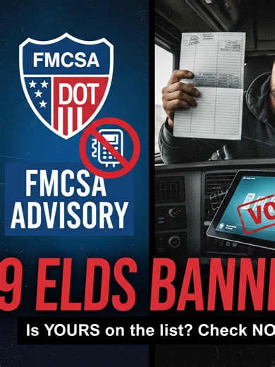 🚨 URGENT: 9 ELDs Just Banned by FMCSA! The FMCSA has officially removed 9 more Electronic Logging Devices from the registered list as of February 12, 2026. If you’re using one of these, you are on a 60-day clock! ⏳ To Search All Registered ELDs: https://eld.fmcsa.dot.gov/List To Check the