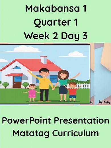 Makabansa 1 Matatag Curriculum PowerPoint Presentation Quarter 1 Week 2 Day 3 #grade1matatag #ppt