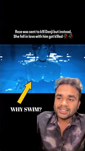 Reze and Denji pool scene hidden meaning #chainsawman