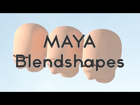 Maya blend shape tutorial (blendshapes)