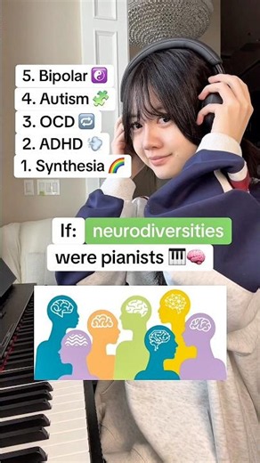 If neurodiversities were pianists 🎹🧠 #piano #neurodivergent #funny #ouras300 #donner #blockblast