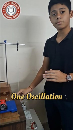 Physics in motion: one complete oscillation of a pendulum.🔄