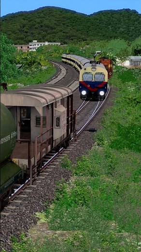🔥 MEMU Train on the WRONG Track! 😱 Train Simulator Games Videos #trainsimulator #train #traingame