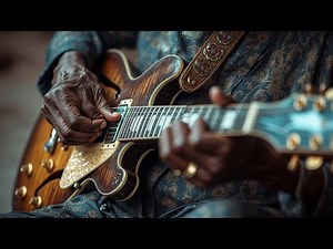 Relaxing Slow Blues Instrumental Guitar ~ Mellow Midnight Melodies for Peaceful Reflection