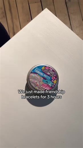 You can make UNLIMITED friendship bracelets with BFF Thinking Putty #crazyaarons