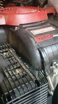 The quick hack to replacing the spark plug on the Craftsman R 1000 riding mower