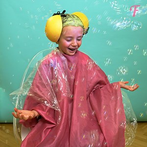 43K views · 200 reactions | See the joy of a girl's makeover with kid's makeup and haircut! | Fabiosa Fitness | Facebook