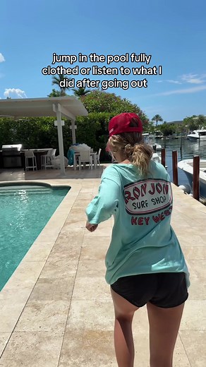 Jump in the Pool Fully Clothed Trend