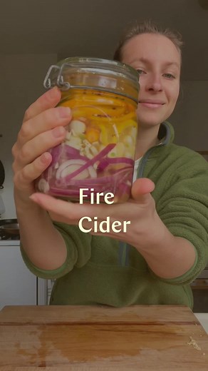 Homemade Fire Cider Recipe with Horseradish and Spices