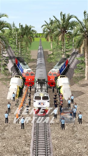 Ada Apa Ini Rame Rame #train #automobile #railway #keretaapi #viral #railroad #shorts #fyp #lucu