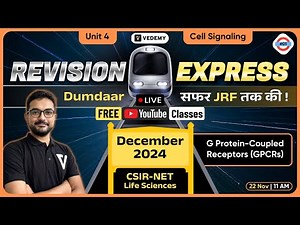 Revision Express #01 | GPCR | Cell Signalling & Communication | Sounak Sinhababu | CSIR DEC 2024 |