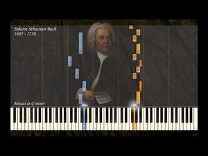 JS Bach - Minuet in G Minor BWV 115 (Christian Petzold) | Piano Synthesia | Library of Music
