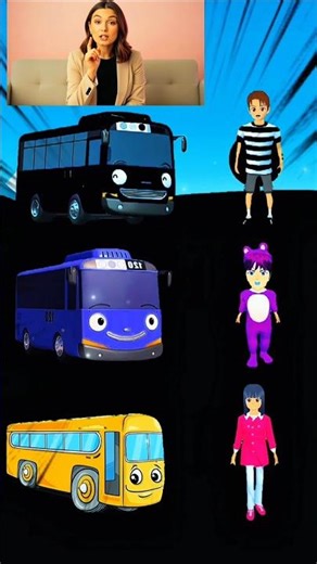 Blue Bus or Yellow Bus? Kids Must Choose! 🚌