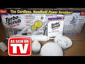Turbo Scrub Cordless Deluxe Review & Demonstration As Seen on TV