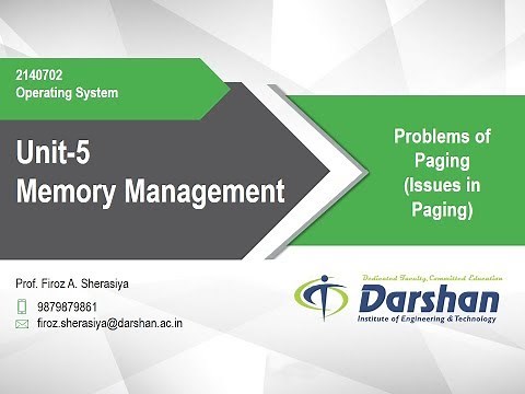 5.10 - Problems of Paging (Issues in Paging)