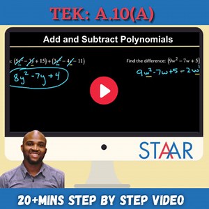 Adding and Subtracting Polynomials | Video Instruction