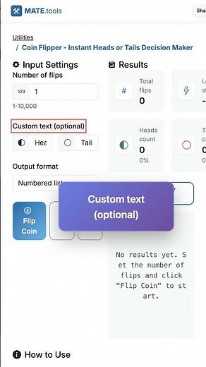 Coin Flipper - Instant Heads or Tails Decision Maker for FREE #Shorts