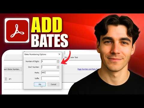 How To Add Bates Numbering To Multiple PDF Files Using Adobe Acrobat Pro DC (Tutorial 2026)