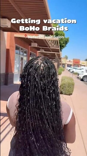 This Is Your Sign To Get Get Boho Braids at Nefertiti Hair Salon in Glendale 💇🏾‍♀️✨