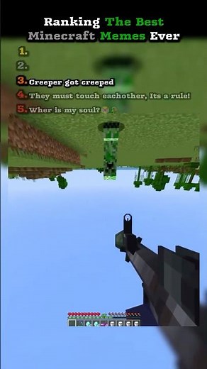 Ranking The Best Minecraft Memes Ever! 🏆#minecraft #minecraftmemes #shorts