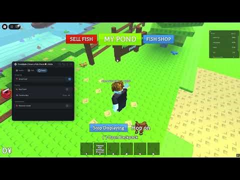 [NEW] Grow a Fish Pond Script┃AutoBut, AutoSell, AutoFood and more┃Pastebin *NOKEY*
