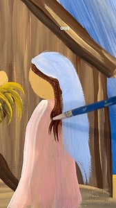 552K views · 5.1K reactions | [clip] Painting Mary and Joseph at the Nativity #easypainting #beginnerfriendly #tutorial #nativityscene #paintingclass | Emily Seilhamer Art | Facebook