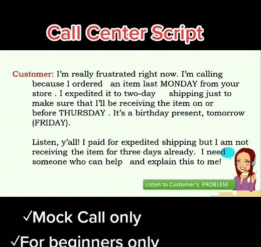 Sample Call Center Script for Beginners