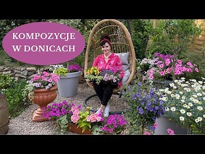 Jak zrobić kompozycje w donicach z supertunią, werbeną, pelargonią - na taras, balkon, do ogrodu