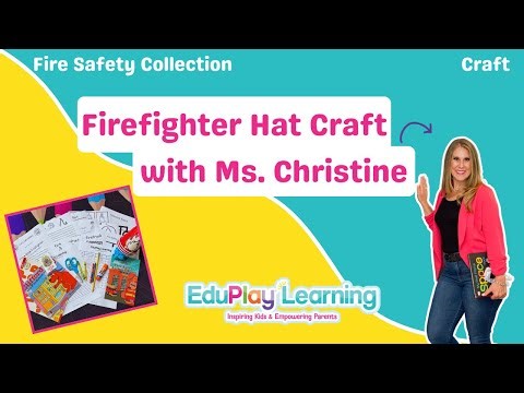 Firefighter Hat Craft | Fire Safety Collection | EduPlay Learning with Ms. Christine