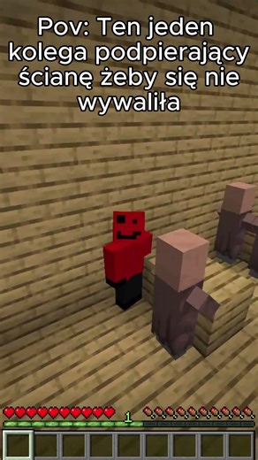 Pov: Ten jeden kolega podpierający ścianę #piro #minecraft #minecraftshorts #subskrybuj #prison