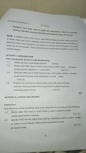 Life Orientation Grade 12 Project: The Impact of Digital Media ... | Filo