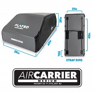 Tundra Air-Carrier Roof Top Cargo Box; Medium (Universal; Some Adaptation May Be Required) - Free Shipping