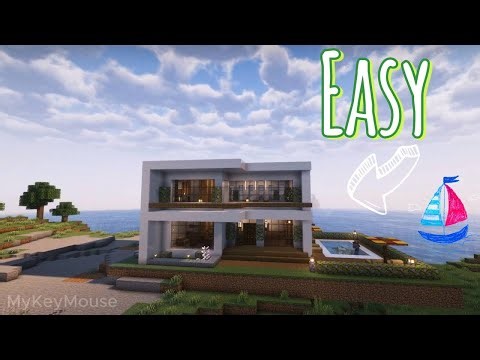 Minecraft :: TIME LAPS TUTORIAL for easy construction of a super technologically advanced house