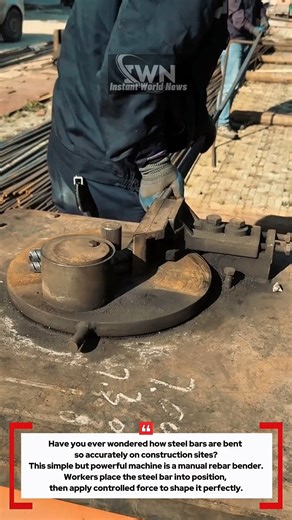 This simple machine bends solid steel like butter! #innovation