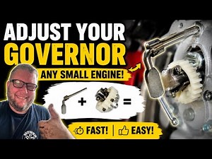HOW TO ADJUST THE GOVERNOR QUICKLY AND EASILY ON ANY SMALL ENGINE