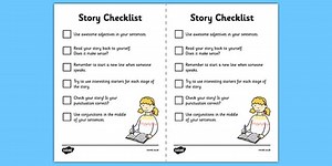 Story Mountain Guide Writing Prompts Checklist