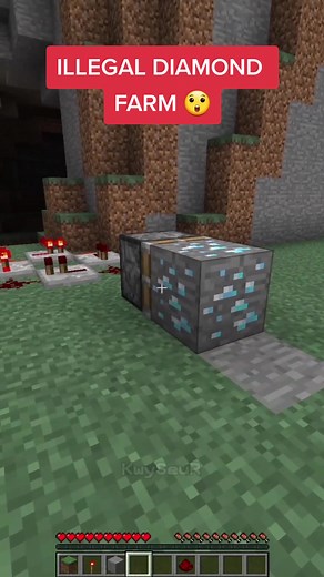How to Build an Illegal Diamond Farm in Minecraft