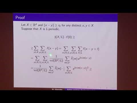 Maryna Viazovska: Sphere packings, Fourier Interpoaltion and Modular Forms I
