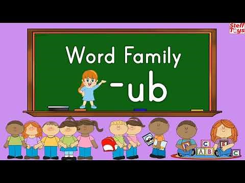 Word Family -ub | How to teach Phonics to Kids | CVC Words