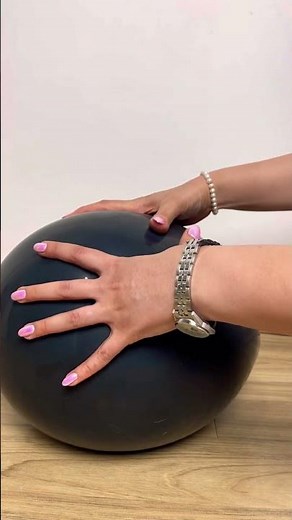 ASMR black balloon popping with nails 💅😍