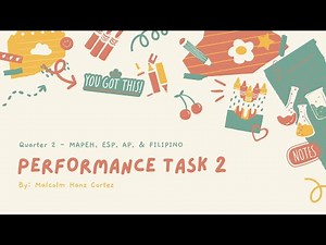 Quarter 2 Performance Task 2 ESP MAPEH AP at FILIPINO