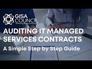 Auditing IT Managed Services Contracts: From SLA to Control | IT Audit Webinar | GISA Council |