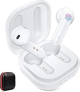 Wireless Earbuds for iPhone 14 Pro Max,Bluetooth Earbuds with Volume Control Microphone Touch Control HiFi Stereo Wireless Earphone for Oneplus 11 10T Pixel 7 Pro Galaxy S23 S22 Ultra S21 S20 Fe