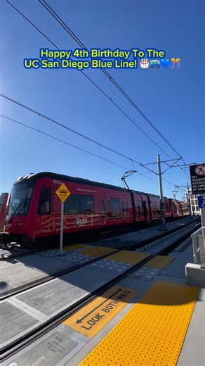 UC San Diego Alumni on Instagram: "Happy four-year anniversary to the UC San Diego Blue Line! 🚎🥳✨ Since 2021, the Blue Line has connected our campus to downtown and eastern San Diego, stretching from the Mexico border all the way to @westfieldutc. Our Triton community and the general public have enjoyed easier access to campus and the wider San Diego region. Let us know where you’ve taken the Blue Line. 💙 ID: Various drone shots and clips of the Blue Line in action. Text reads: Happy Fourth B