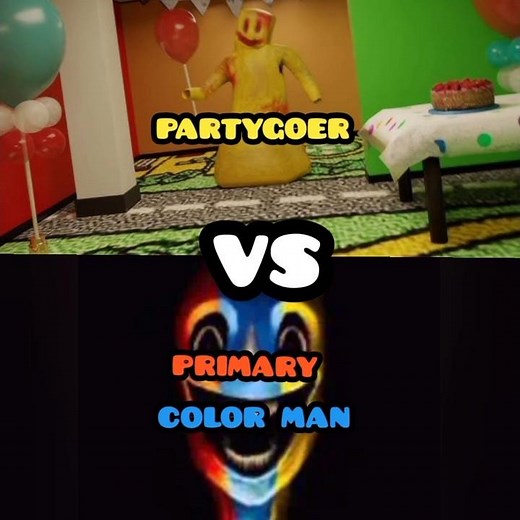 PRIMARY COLOR Man VS Partygoer Edit #backrooms #leovincible