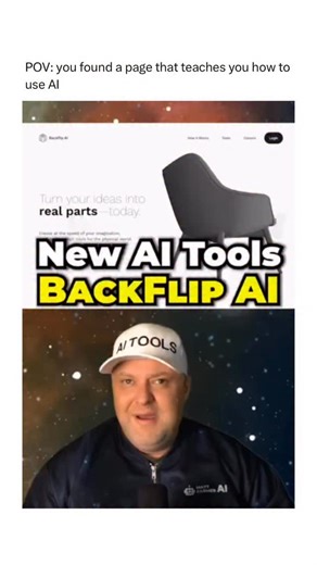 Artificial Intelligence | Robotics | Technology on Instagram: "Backflip AI is a powerful platform that converts text prompts, sketches, and scans into editable 3D models in seconds. Its tools like “Idea-to-Mesh” and “Scan-to-CAD” streamline design workflows for creators, engineers, and manufacturers. Backed by $30 million in funding, Backflip aims to make high-fidelity 3D modeling fast, accessible, and scalable. via: @mattfarmerai"