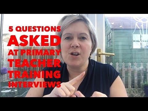 5 Questions asked at the PGDE Primary teacher interview | Teacher Tuesday #3